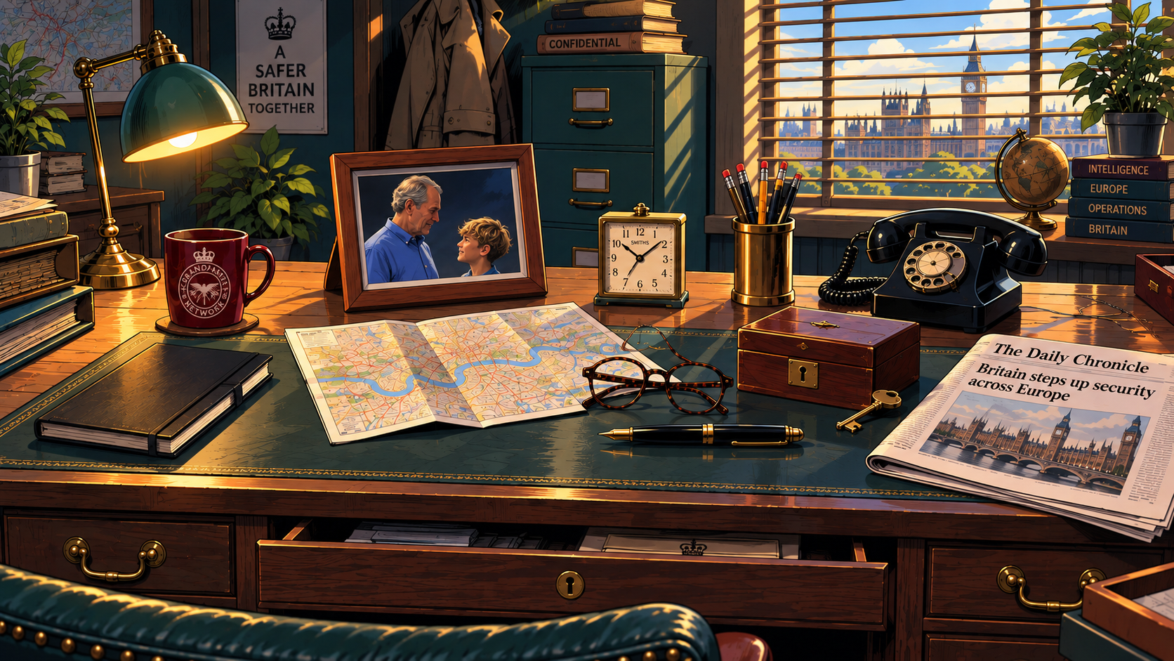 Changed illustrated intelligence desk